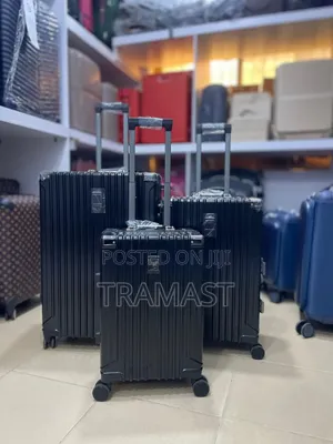 Black Aluminum Luggage Set | Durable