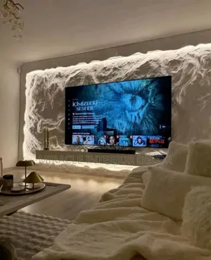 Pu Stone Use to Decorate Wall and Tv Console