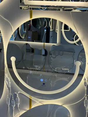 Luxury Vanity Round Led Smart Smile Mirror With Touch Sensor