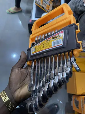 12pcs 8-19mm Ingco Flexible Ratchet Wrench Set