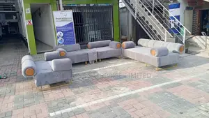 Light Grey Sofa Set With Adjuster.