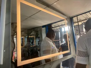 Led Wall Mirror Bathroom Living Room Mirror With Inbuilt 80cmx120cm