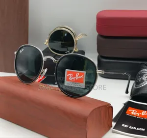 Rayban Luxury Round Face Foldable Designer Sunglasses