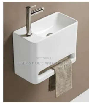 Luxury Wall-Mounted Mini Basin With Towel Holder