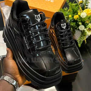Naked Wolfe Premium Luxury Patent Leather Designer Men's Sneakers