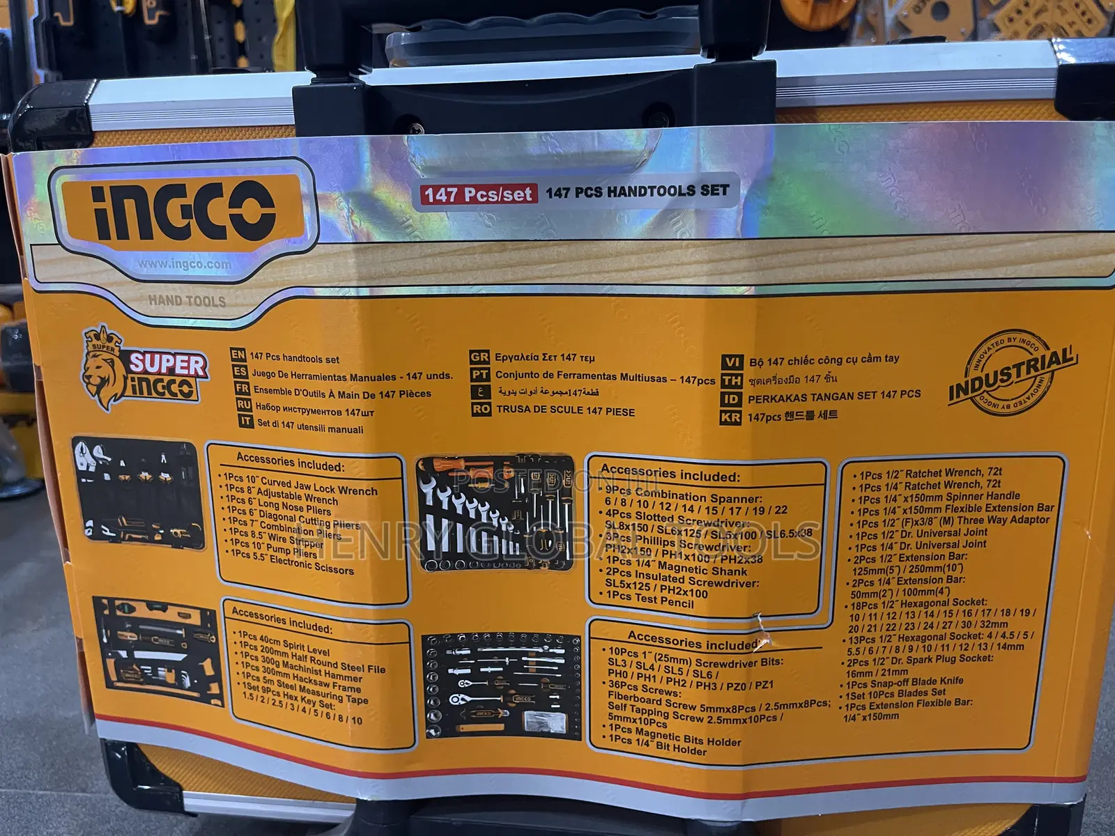 147pcs Ingco Combination Complete Tools Set