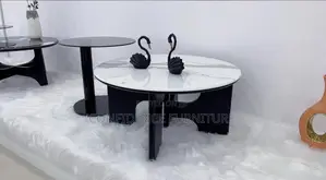 Luxury Center Table and Side Stool With Quality Marble Top