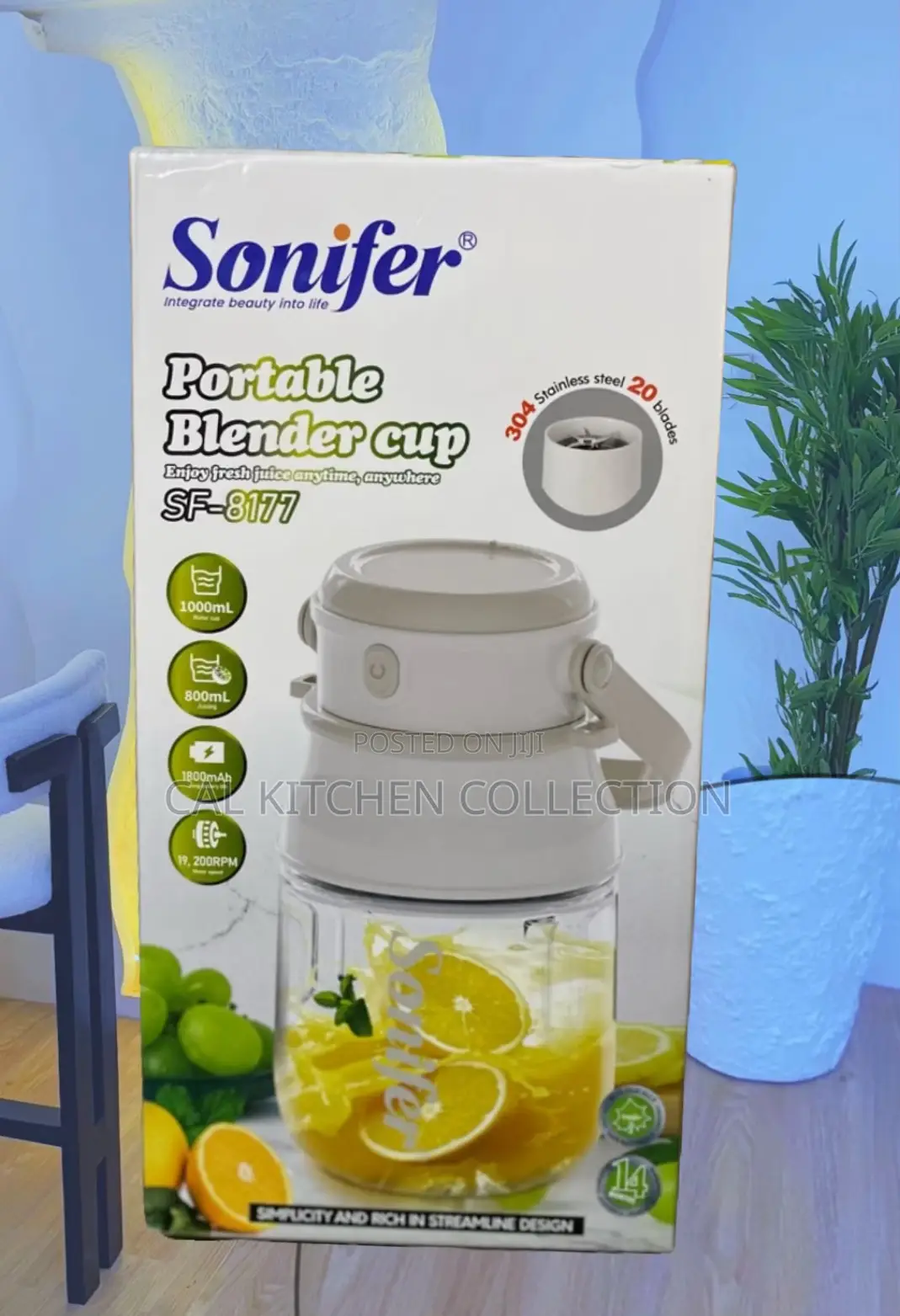 Sonifer Portable Rechargeable Blender