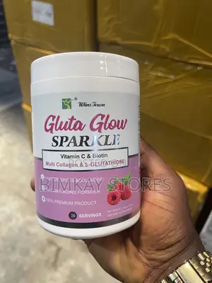 Winstown Gluta Glow Sparkle Vitamin C Biotin With Collagen Supplement