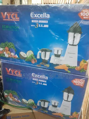 VTCL Excella 3-Jar Heavy Duty Mixer,Blender, and Grinder- Excella