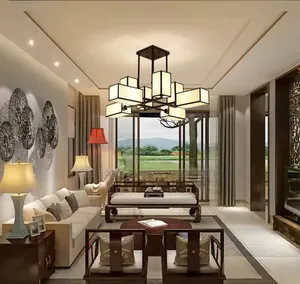 8 Hands Geometric Chandelier.