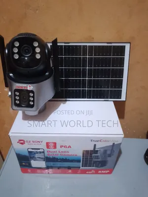 Dual Lens CCTV Solar Camera 4g Network