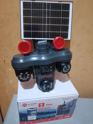 Triple Lens PTZ Surveillance Solar Camera 4g