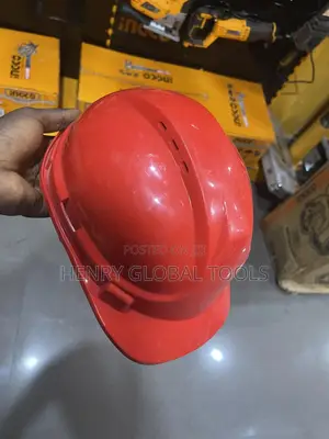 Ingco Original Red Safety Helmet With Guide