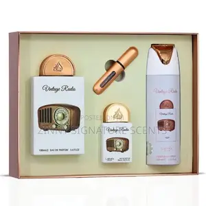 Lattafa Vintage Radio Gift Set – 4-in-1 Perfume Set |