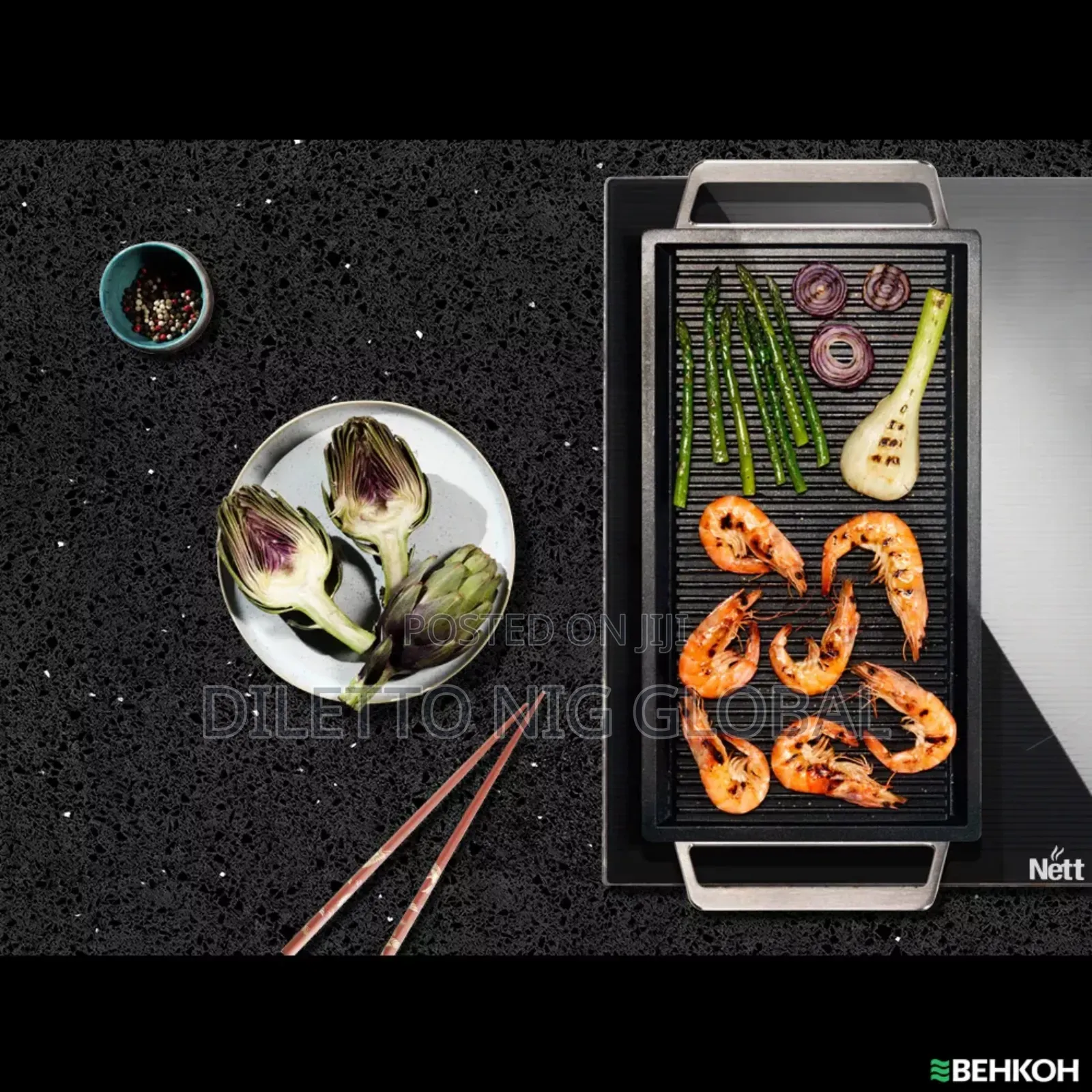 4-Zone Induction Hob With Extractor