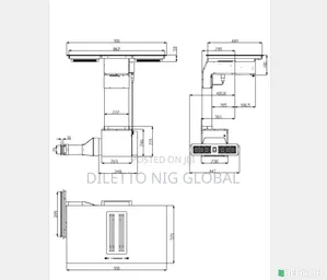 4-Zone Induction Hob With Extractor
