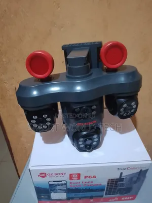 Three Lens Solar Powered CCTV Camera With 4g Network