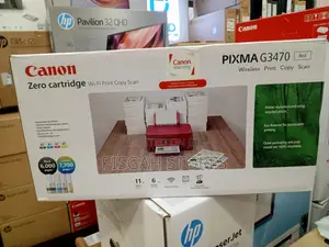 Canon Pixma G3470 Refillable Ink Tank Printer Black/White/Red Colors