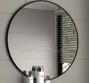 Round Dressing Mirror With Frame