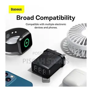 Baseus Usb-a Wall Charger,17w Usb Charger Adapter Uk Plug