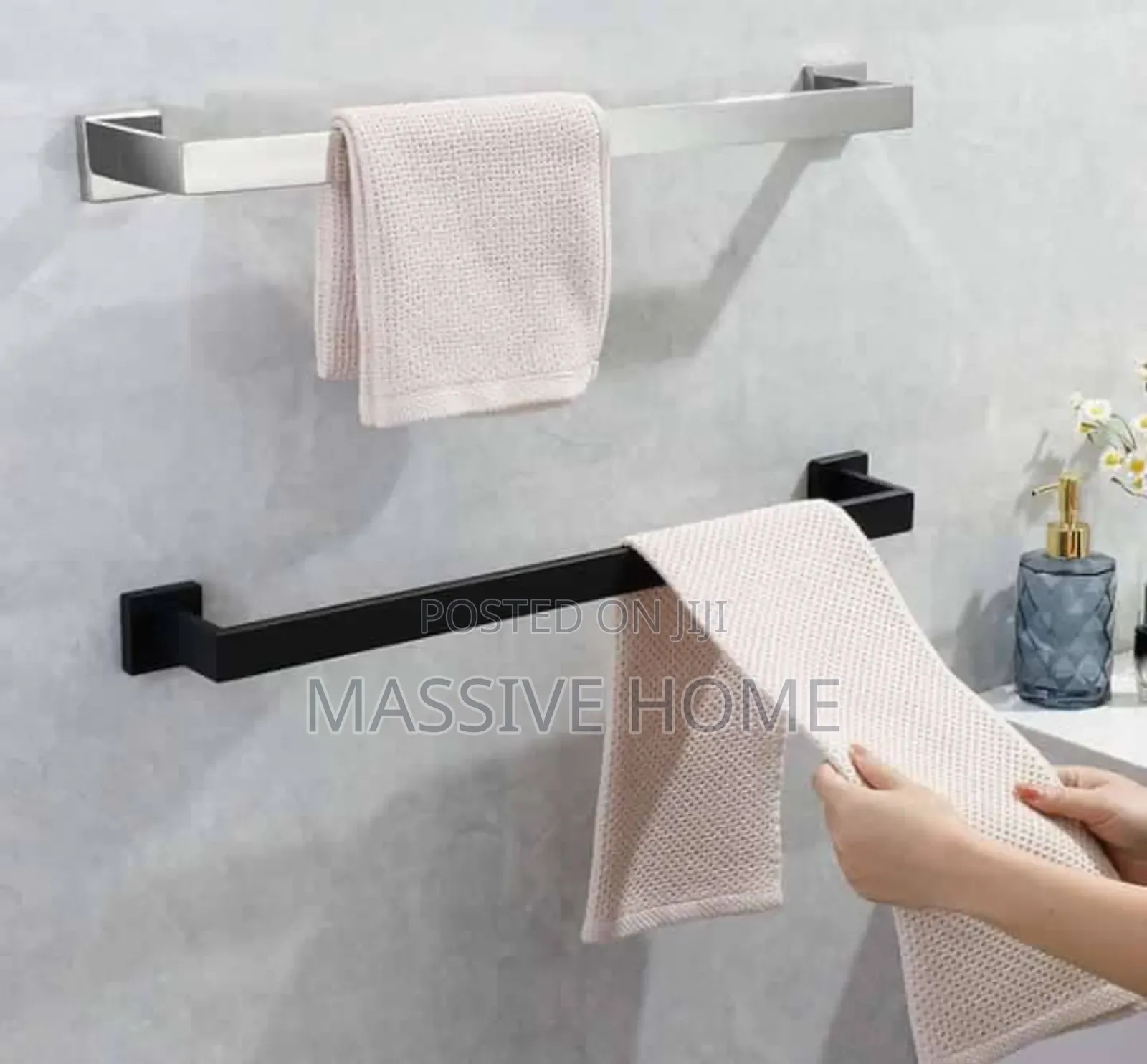 Single Towel Rail Square