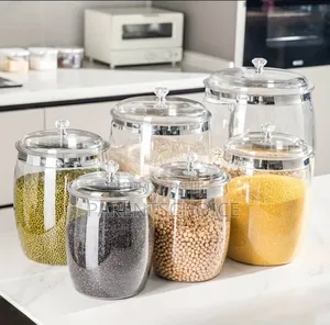 Large Glass Jar Storage Pantry Jar Air Tight Lid(2l to 18l)- 1pc