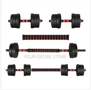 Well Built 20kg Dumbbell Set With Barbell Extension
