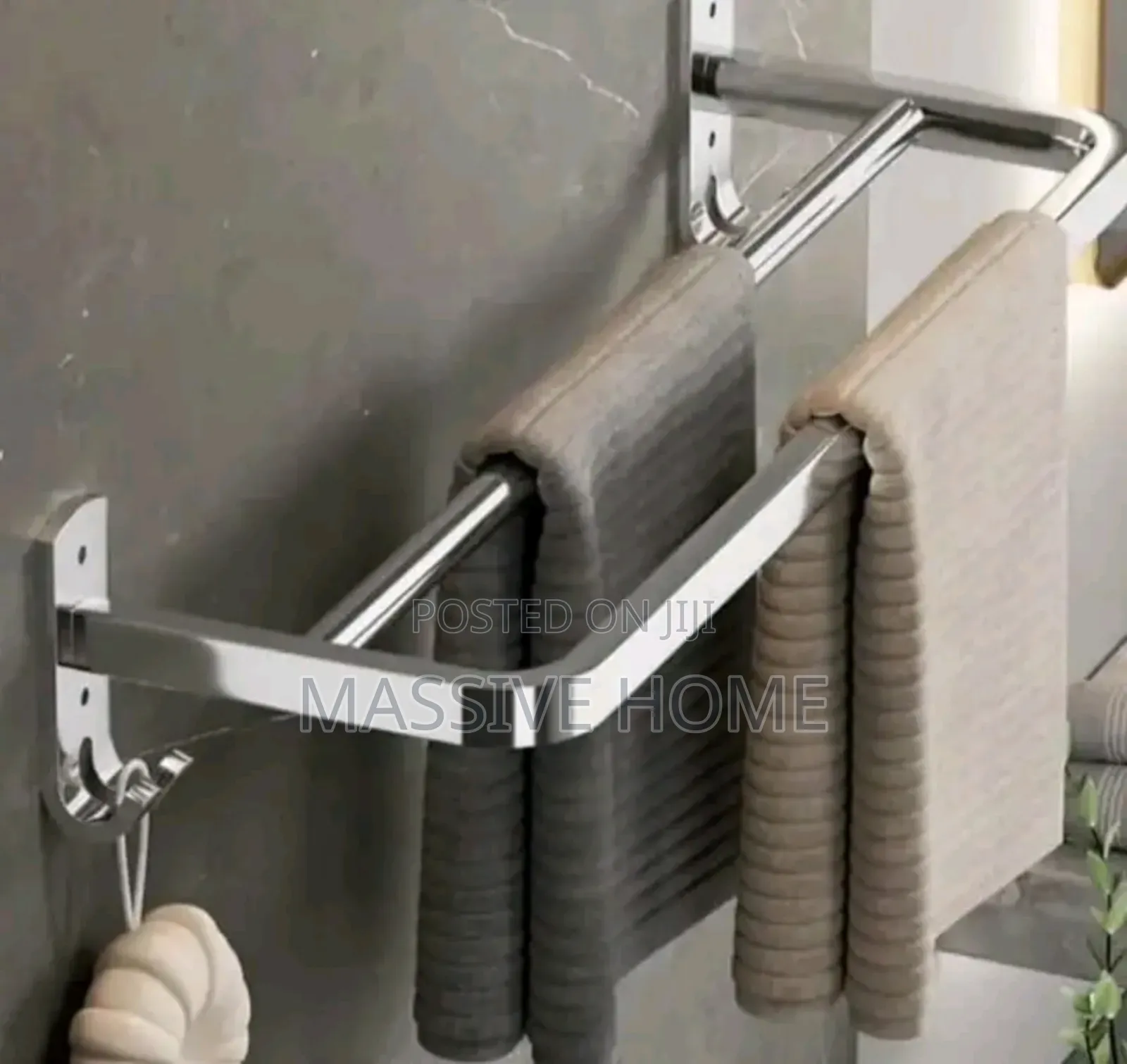 Double Towel Rack With Hook