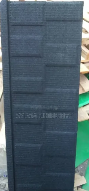Shingles Pure Black Quality Stone Coated Roofing Sheets With 50 Years
