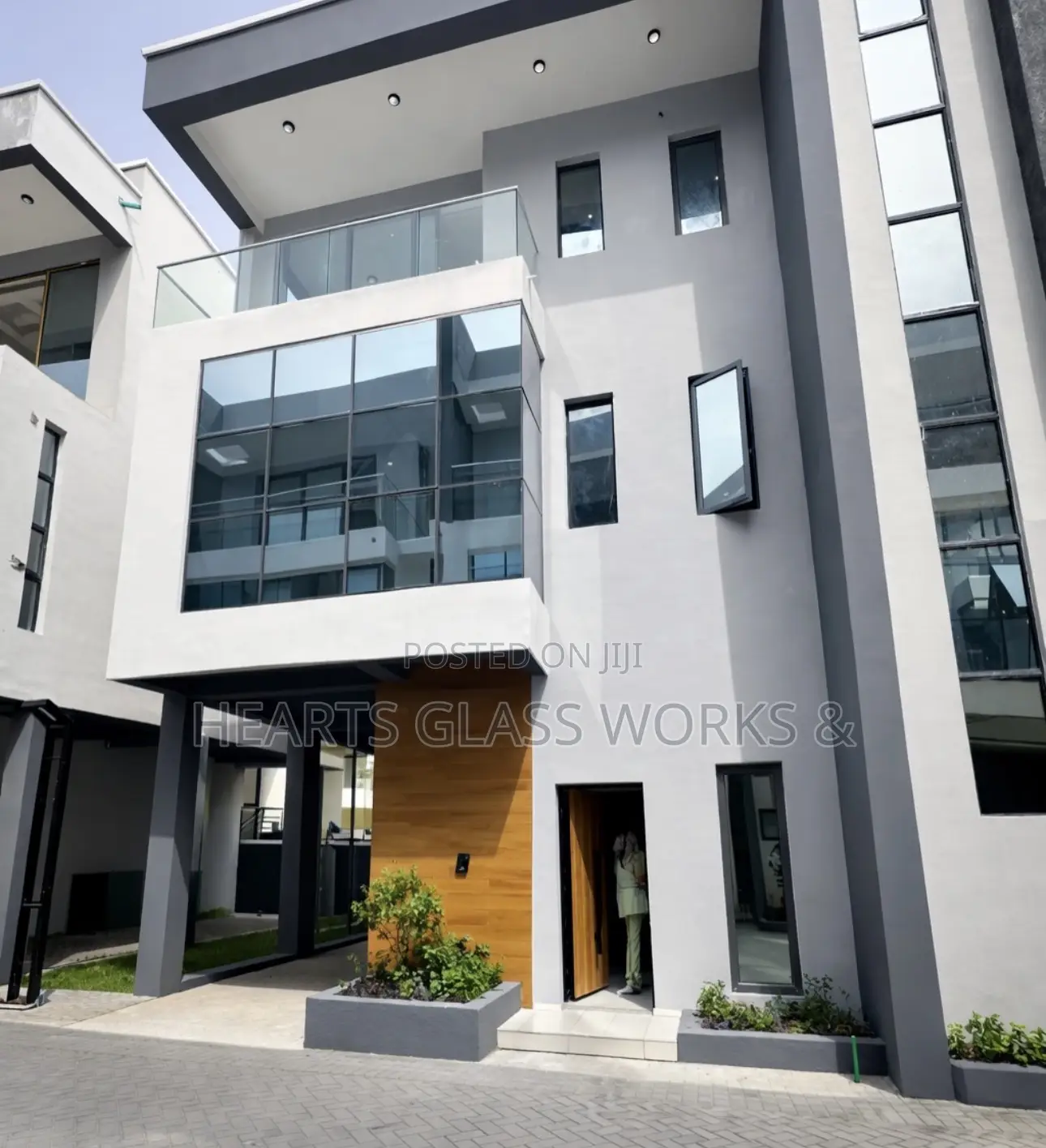 Structural Curtain Wall Installation With Balustrade