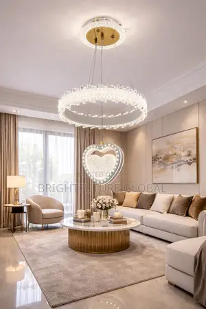 Single Pendant Chandelier (Crystal)