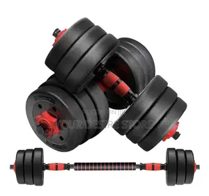 Well Built 15kg Dumbbell Set With Barbell Extension