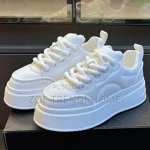 All White Sleek Chic Ladies Sneakers( Affordable Luxury Version)