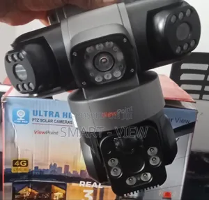 Triple Lens Solar CCTV Cameras