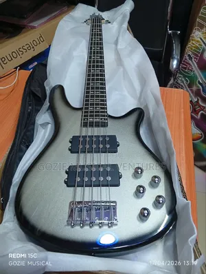 Black Grey Passive Bass Guitar Wellsound