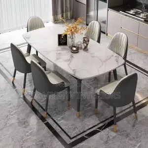 Marble Dining Table Set With 6 Chairs