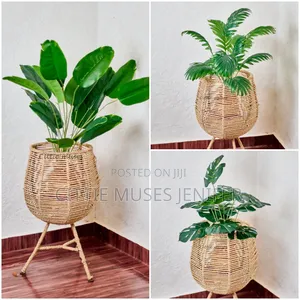 Plant Pots With Artificial Plant