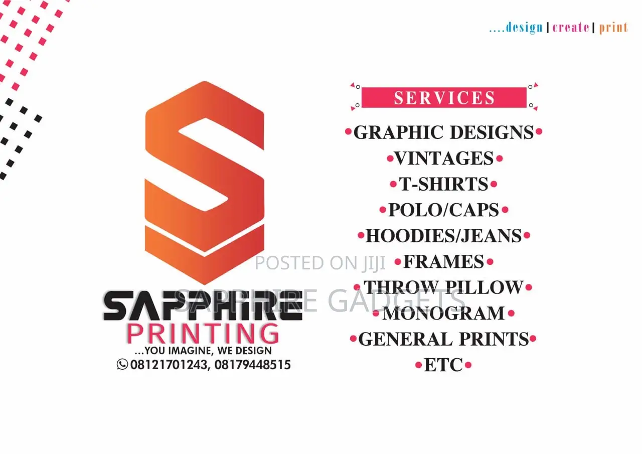 A Professional Graphic Designer/ Printer
