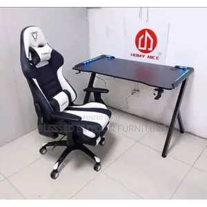 Executive Office Gaming Chair + Gaming Desk