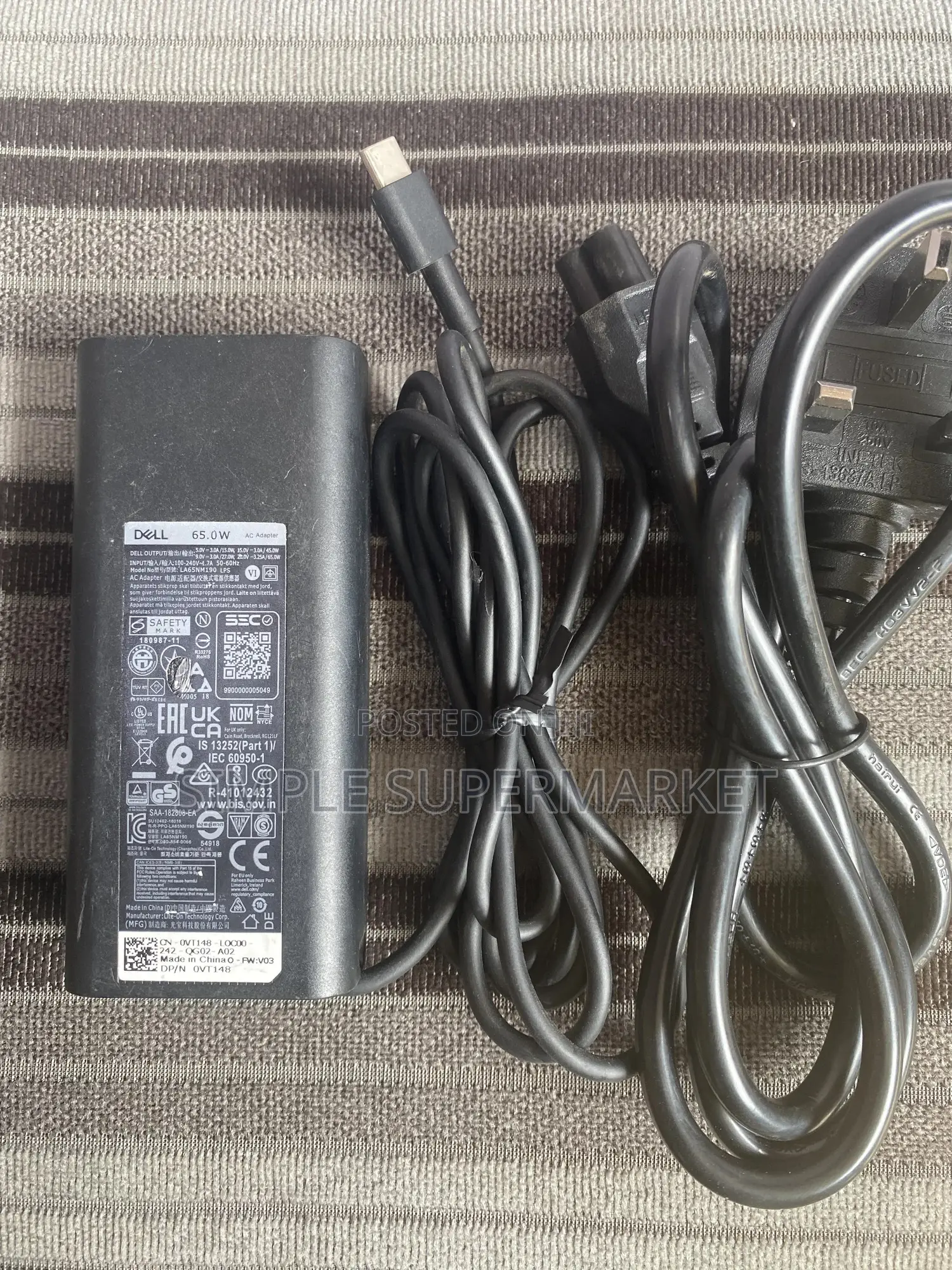 Dell Type C Complete Charger 65w