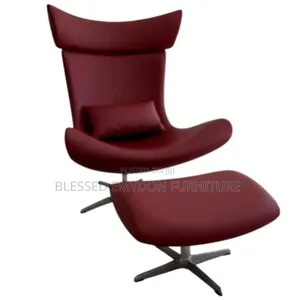 Single Relaxing Chair - Dark Red