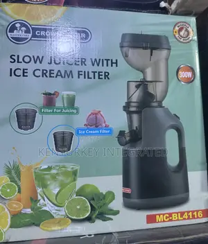 Crown Star Slow Juicer and Ice Cream Filter
