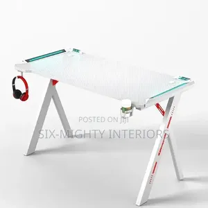 Modern Y Leg Shaped RGB Led Lights Gaming Table 1.2metre