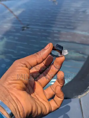 All Black Stone Steel Men's Ring