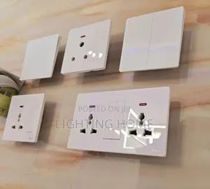 Mirror White Body Switches and Socket
