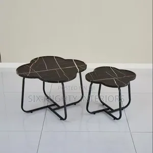 2 in 1 Wooden Black Center Table