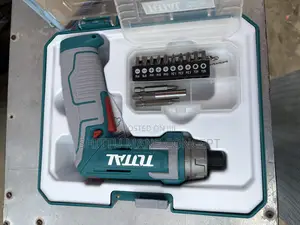 Total Cordless Screwdriver 8volt - 17pcs With Accessories