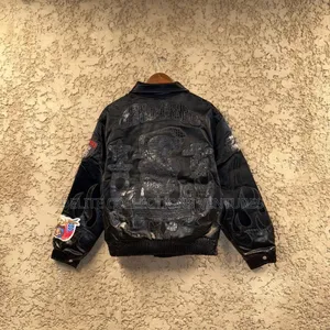 *Limited Edition Black Leather X Brabub Jeff Hamilton Jacket*
