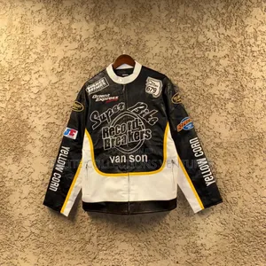 *Limited Edition Black Leather X Brabub Jeff Hamilton Jacket*